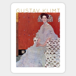 Gustav Klimt - Portrait of Fritza Riedler Sticker